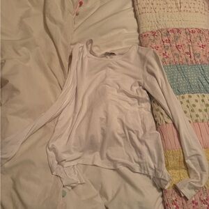 White Long Sleeve Top